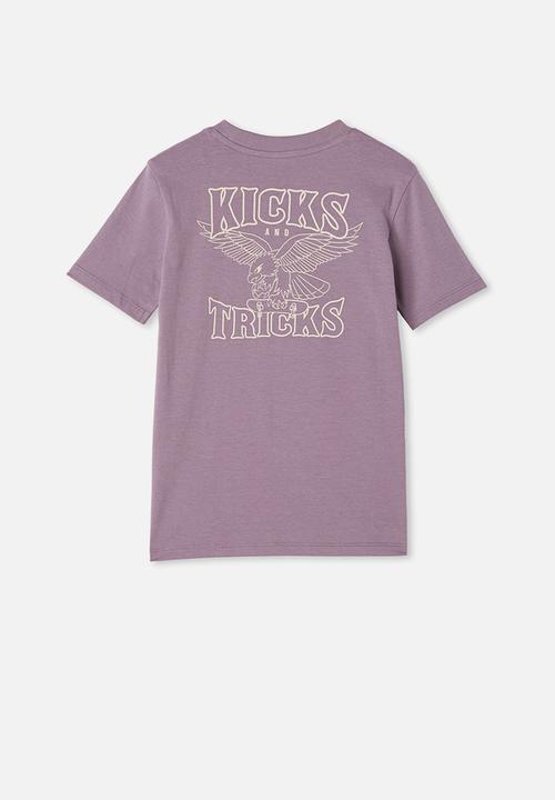 Cotton On - Max skater short sleeve tee - purple 