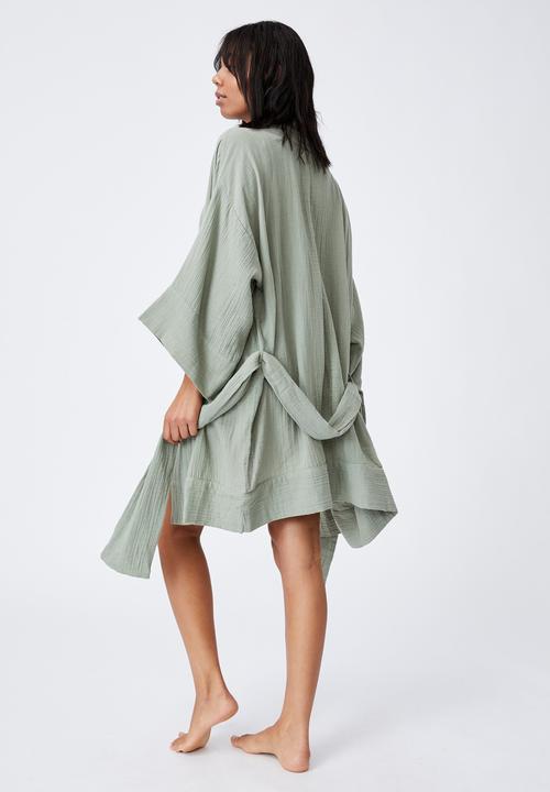 Cotton On - I-do kimono gown - sage