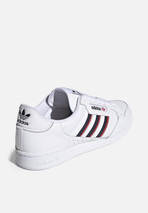 adidas gazelle silver green womens Adidas Continental 80 Trainers White main image 0