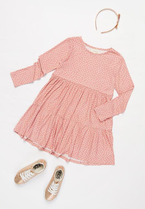 Superbalist Kids - Younger girls tier dress - pink
