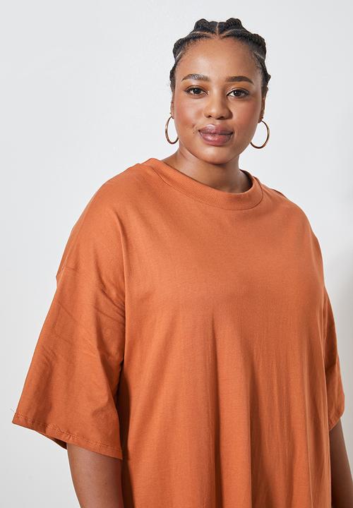 Superbalist - Tiered T-shirt dress - rust