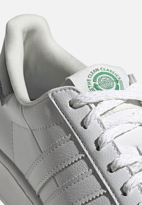 adidas Originals - Superstar bold - ftwr white/off white/green