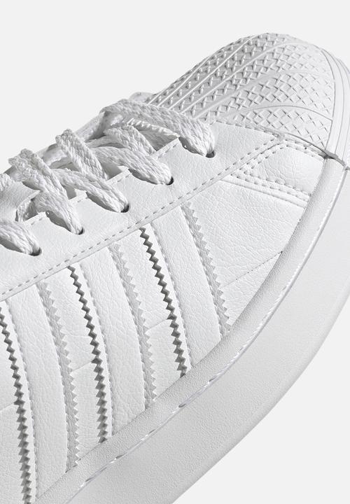 adidas Originals - Superstar bold - ftwr white/off white/green