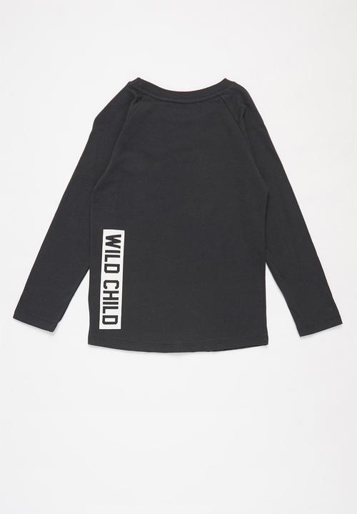 Cotton On - Tom long sleeve raglan tee - phantom