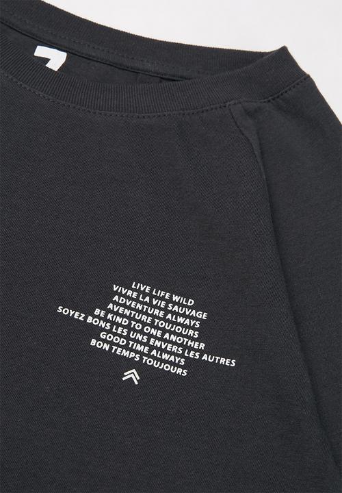 Cotton On - Tom long sleeve raglan tee - phantom