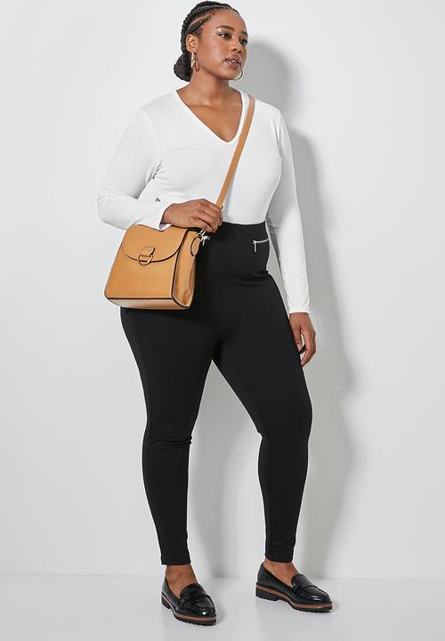 Superbalist - 2 Pack v-neck bodysuit - black & white