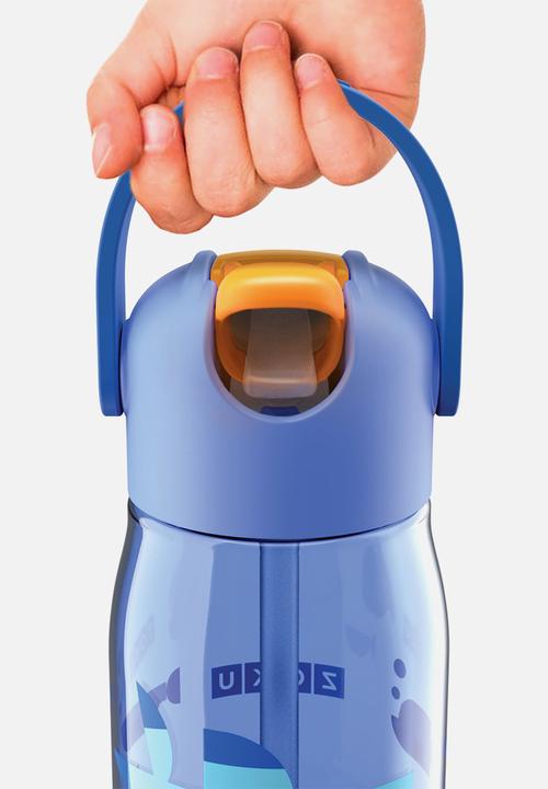 Zoku - Flip straw bottle - blue