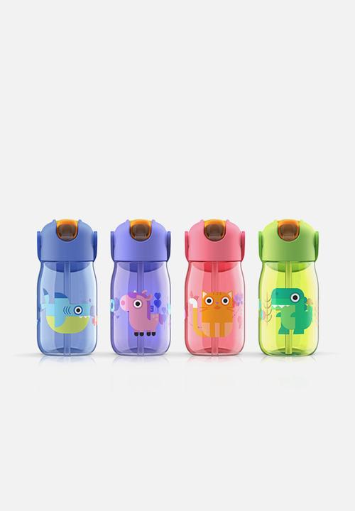 Zoku - Flip straw bottle - blue