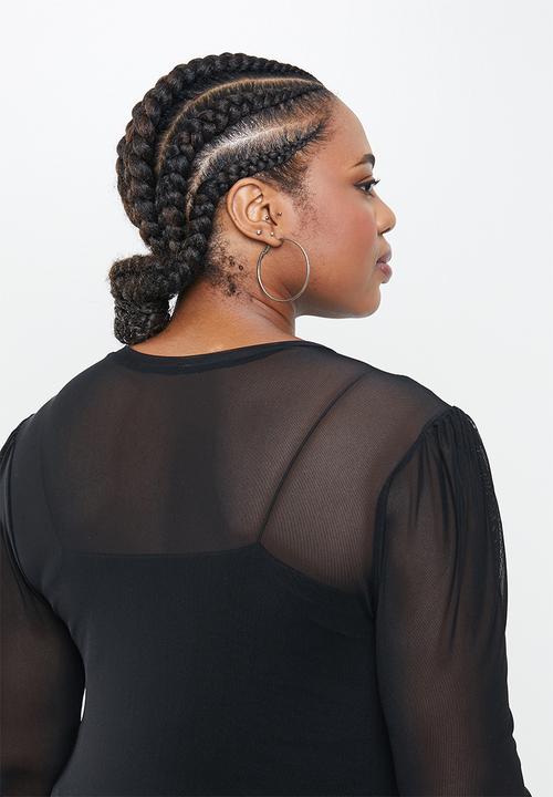 Blake - Mesh long sleeve top - black
