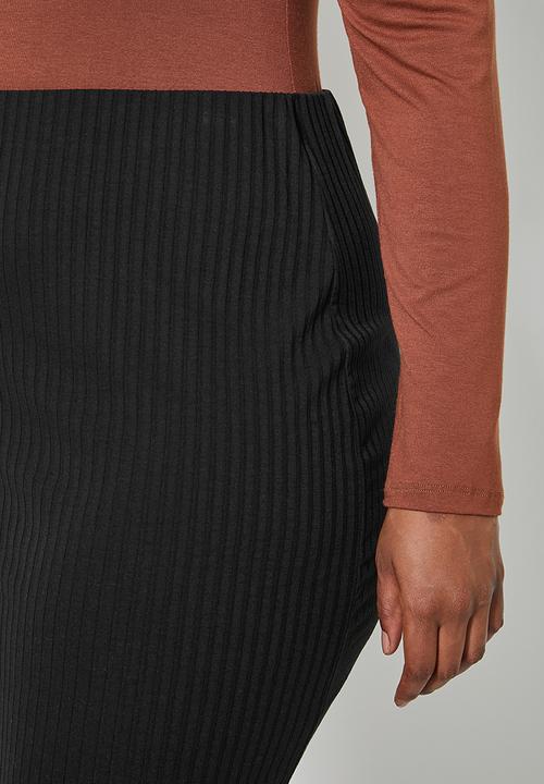 Superbalist - Ribbed pencil - black