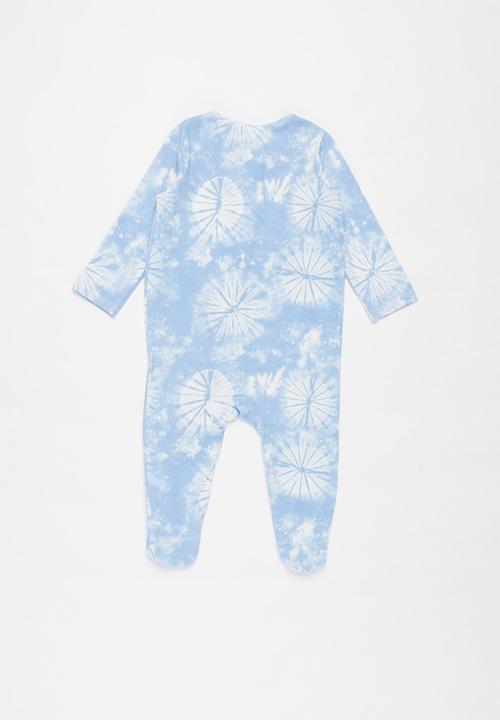 Cotton On - 2 Pack long sleeve zip romper - blue & khaki
