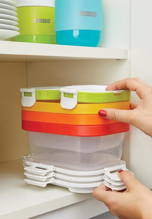 Zoku - 3 - pcs neat stack lunch set