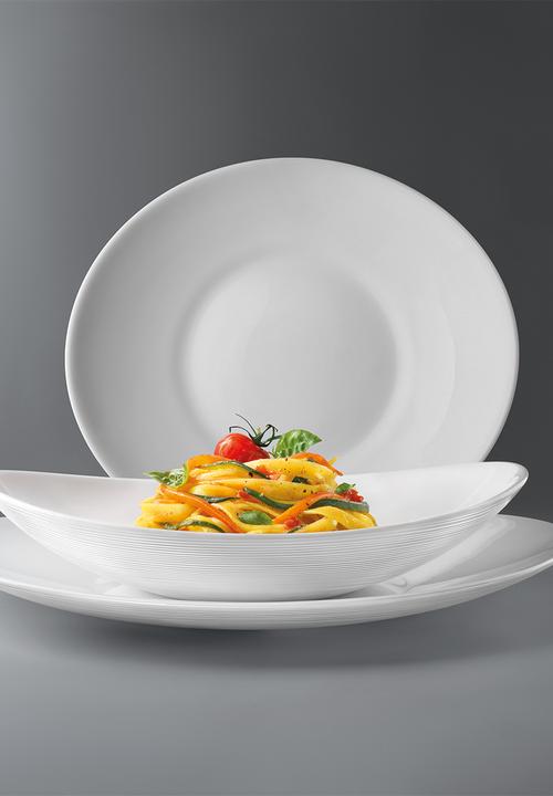 Luigi Bormioli - Prometeo tavola 18pc dinner set- white