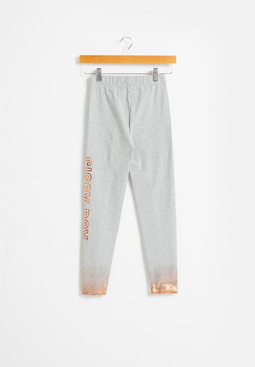 SISSY BOY - Foil logo leggings - grey