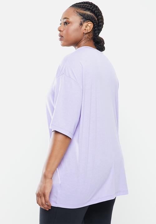 Cotton On - Curve active boyfriend tee - lilac 
