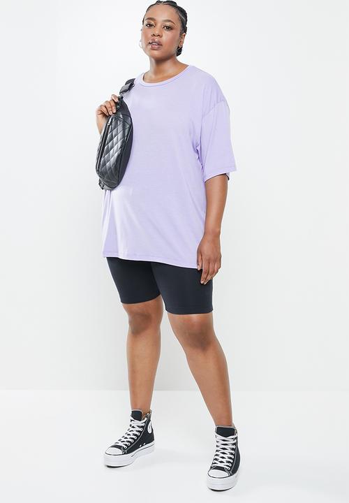 Cotton On - Curve active boyfriend tee - lilac 