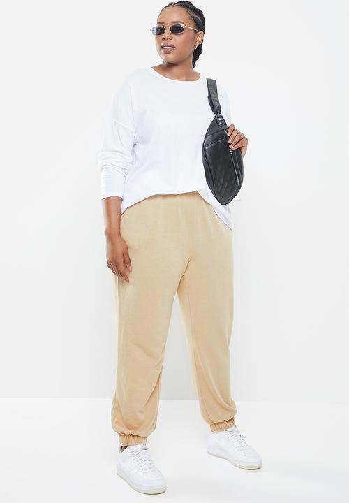 Cotton On - Curve Kyle oversized long sleeve top - white