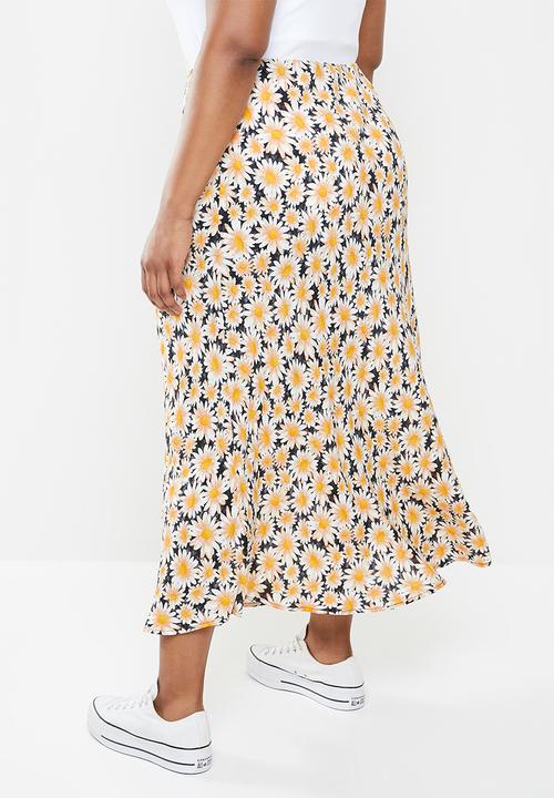Cotton On - Curve all day slip skirt - multi 