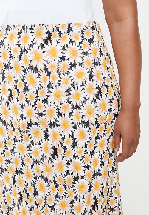 Cotton On - Curve all day slip skirt - multi 
