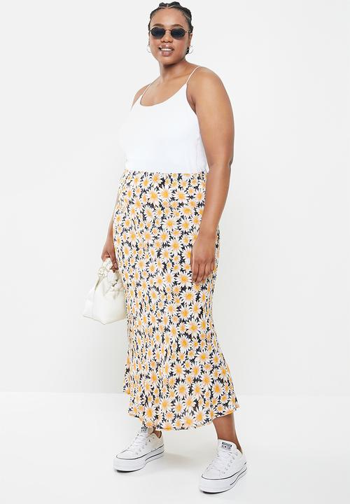 Cotton On - Curve all day slip skirt - multi 