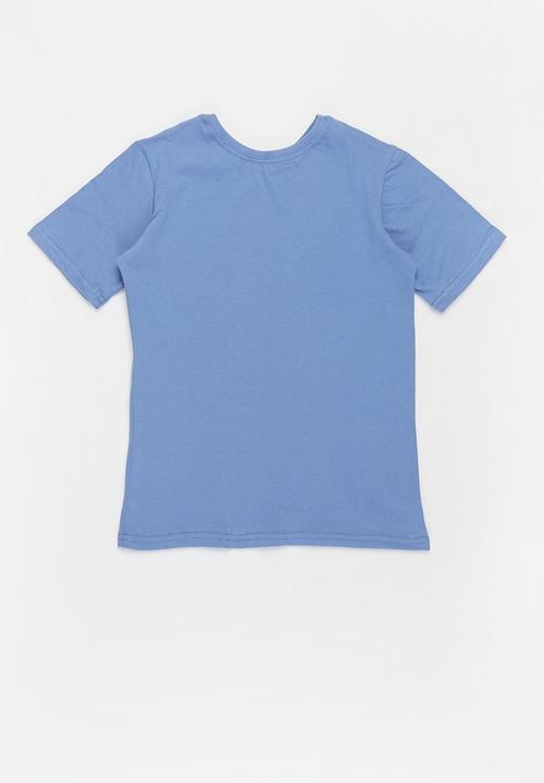 Pop Candy - Boys 2 pack printed tee - blue & grey 