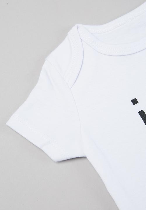 Pop Candy - 3 pack printed bodyvests - white