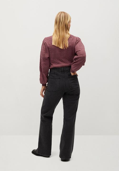 Violeta by Mango - Plus Sweater portman - burgundy