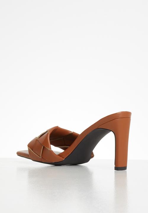Z_Code_Z - Rae plaited mule heel - tan