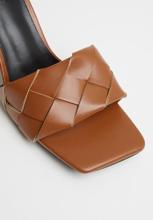 Z_Code_Z - Rae plaited mule heel - tan