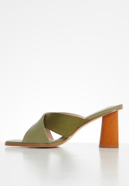 Z_Code_Z - Lulha statement mule heel - olive