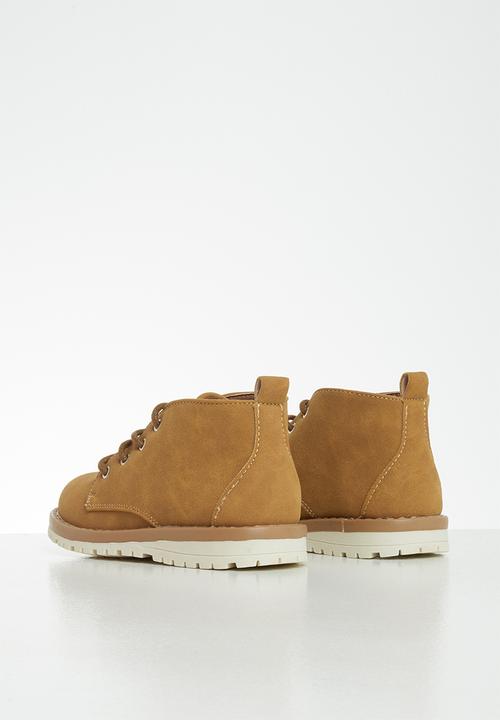 MINOTI - Boys nubuck boot - brown