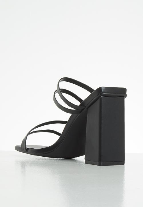 Z_Code_Z - Nabei block mule heel - black