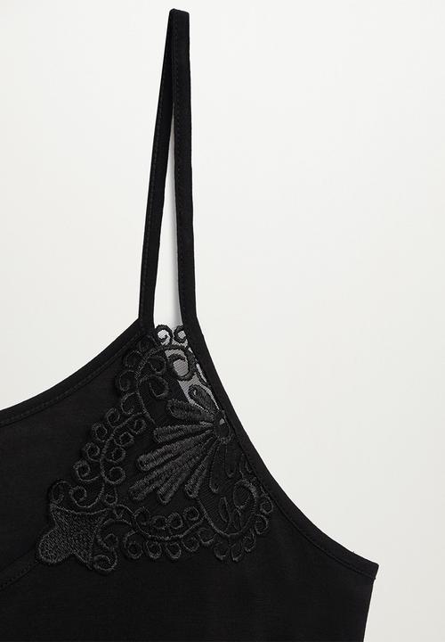 Violeta by Mango - Plus T-shirt lenci - black