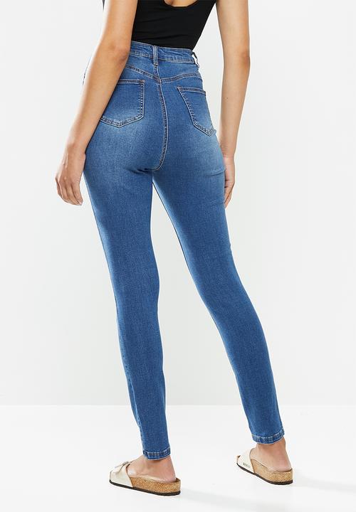 Missguided - Assets distress sinner skinny jean - blue