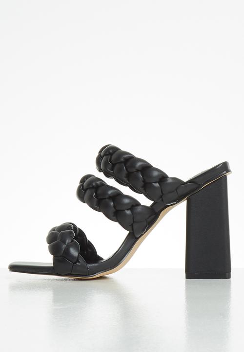Z_Code_Z - Tasha woven mule heel - black