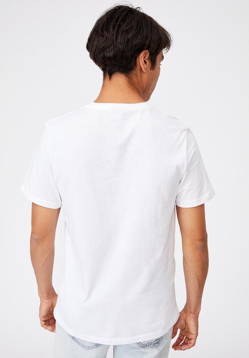 Cotton On - Tbar art T-shirt - white