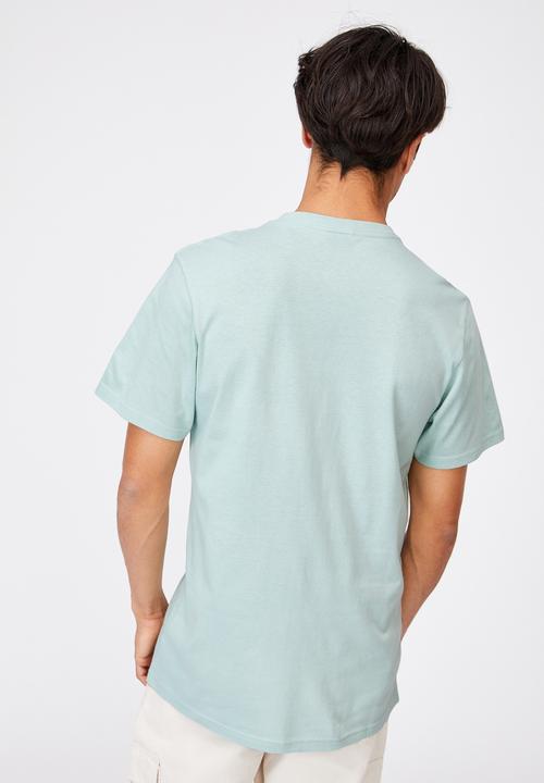 Cotton On - Tbar art T-shirt - mist blue