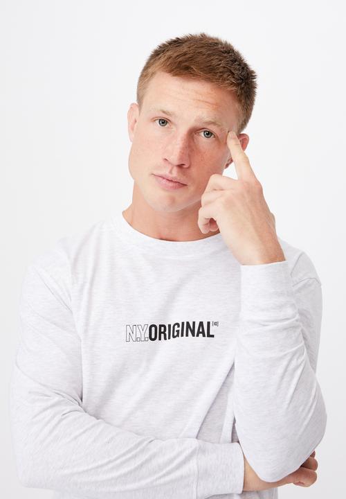 Cotton On - Tbar long sleeve T-shirt - white 