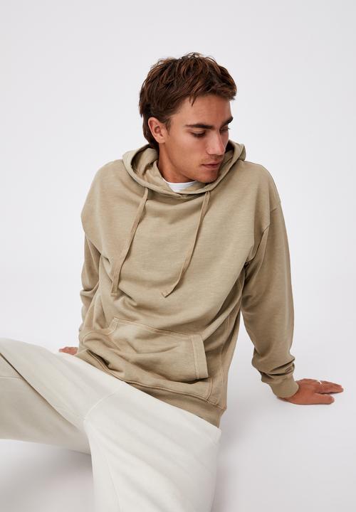 Cotton On - Pigment dyed oversized pullover - gravel stone