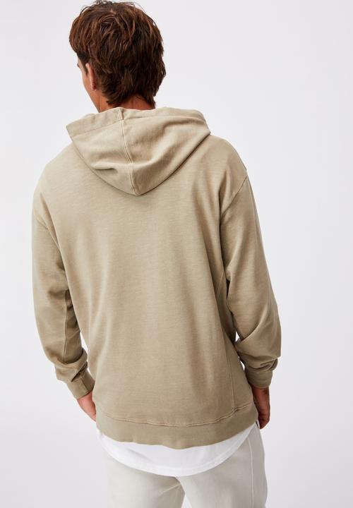 Cotton On - Pigment dyed oversized pullover - gravel stone