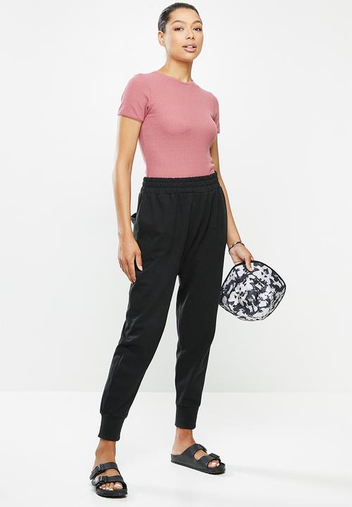 Cotton On - Super relaxed trackpant - washed black