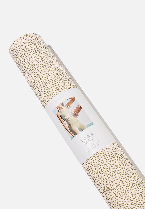 Cotton On - Printed yoga mat - pretty pink speckle