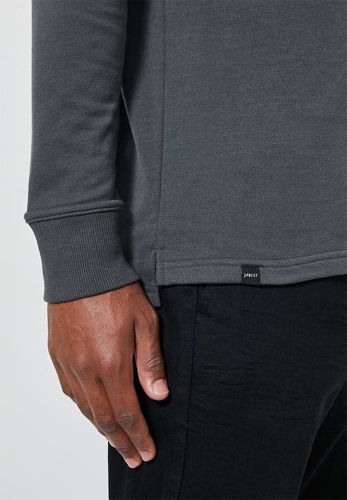 Superbalist - Friday high neck pullover sweat - charcoal 