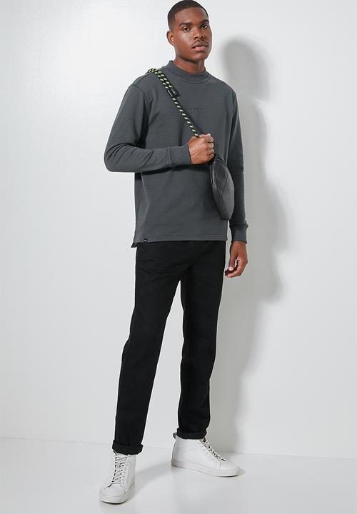 Superbalist - Friday high neck pullover sweat - charcoal 