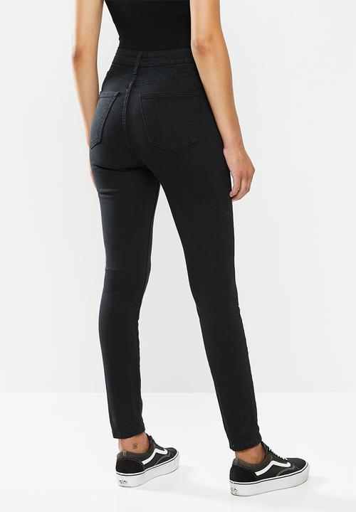 Cotton On - High rise skinny jeans - black
