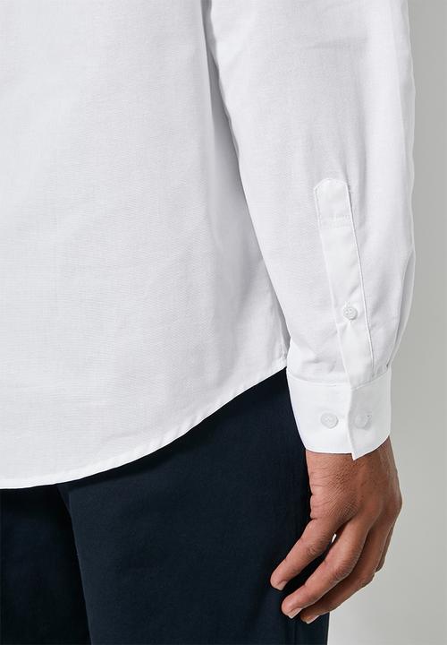 Superbalist - Lee regular fit mandarin oxford shirt - white
