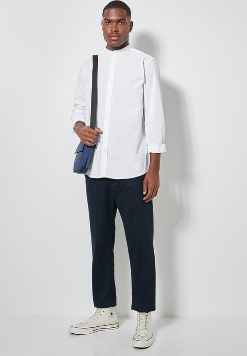Superbalist - Lee regular fit mandarin oxford shirt - white