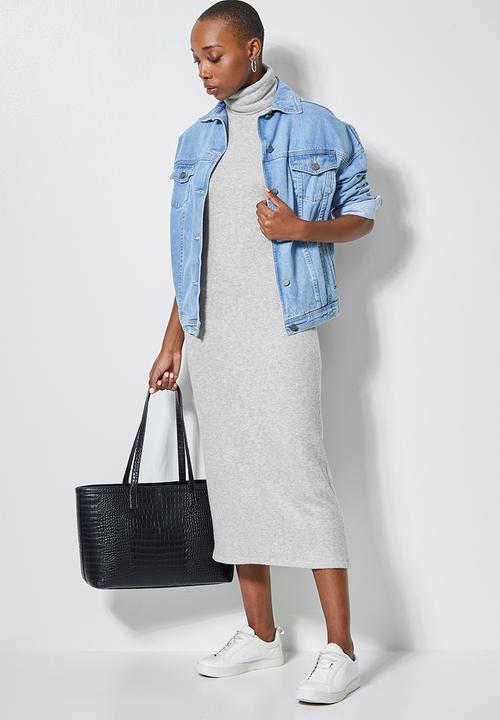 Superbalist - Dolman sleeve soft touch dress - grey