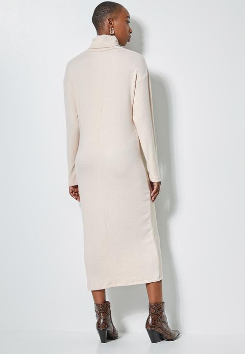 Superbalist - Dolman sleeve soft touch dress - beige 