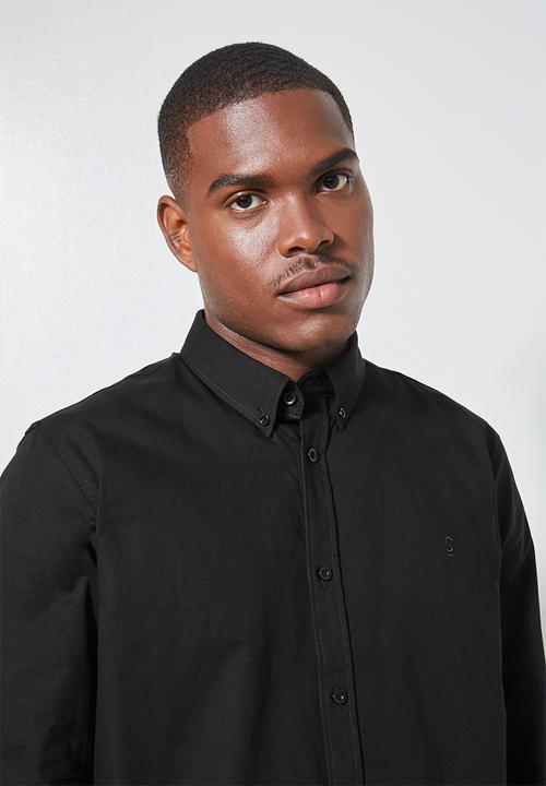 Superbalist - Barber regular fit oxford shirt - black